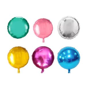 Globo Mylar 18" Redondo Varios Colores x1