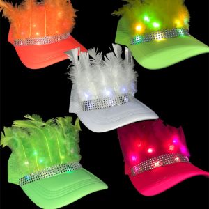 Gorra Trucker Con Pluma Led x1