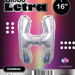 Globo Letra H Blister x1