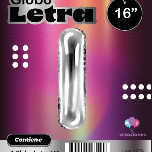 Globo Letra I Blister x1