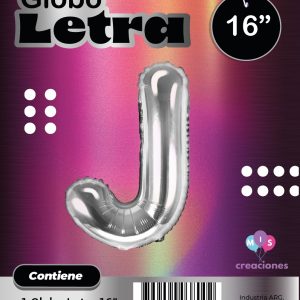 Globo Letra J Blister x1