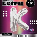 Globo Letra K Blister x1