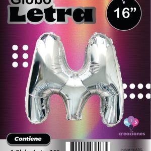 Globo Letra M Blister x1