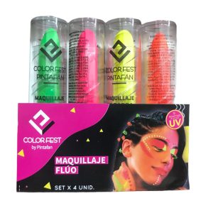 Maquillaje labial Fluo x4