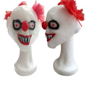 Mascara Silicona con Pelo Payaso Maldito x1