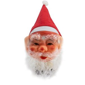 Mascara de papa noel con gorro x1