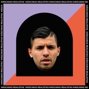 Máscara Realista de Sergio Kun Agüero x1