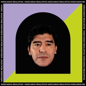 Máscara Realista de Maradona x1