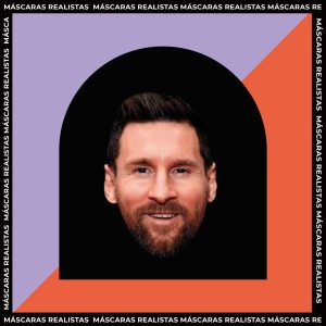 Máscara Realista de Messi x1