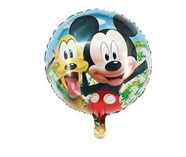 Globo Personaje Mickey y Pluto 18" x1