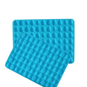 Molde Silicona Mini Huevos con diseño x1