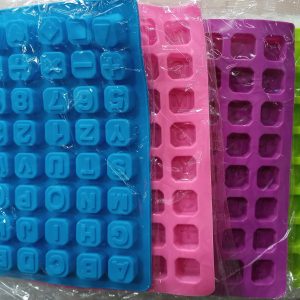 Molde de Silicona p/Bombón Números, Letras y Símbolos x1