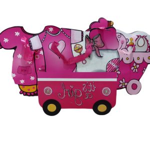 Bolsa de Regalo 3D C/manija Baby Shower Nena x1