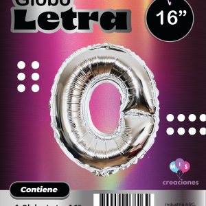 Globo Letra O Blister x1