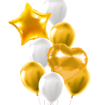 Set de Globos 8 pcs. Oro