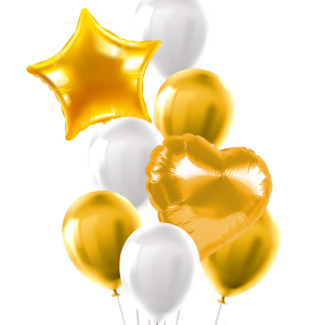 Set de Globos 8 pcs. Oro