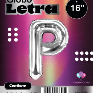 Globo Letra P Blister x1