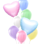 Set de Globos 8 pcs. Pastel