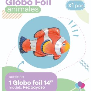 Globo Pez Payaso 14" Blister x1