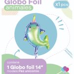 Globo Pez Unicornio 14" Blister x1