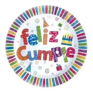 Plato Feliz Cumple x6
