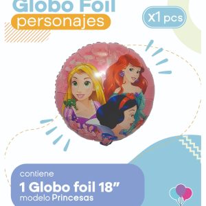 Globo Princesas 18" Blister x1