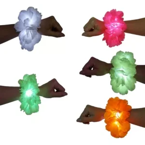 Pulseras Hawaiana Flores Grandes Luminosa x1