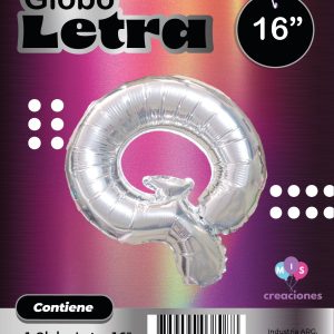 Globo Letra Q Blister x1