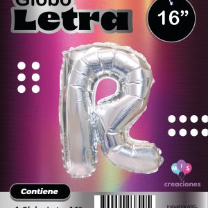 Globo Letra R Blister x1