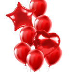 Set de Globos 8 pcs. Rojo