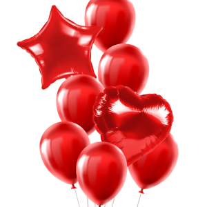 Set de Globos 8 pcs. Rojo