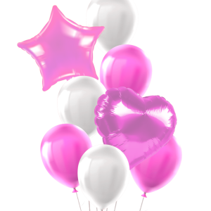 Set de Globos 8 pcs. Rosa