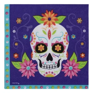Servilleta Halloween Calavera Mexicana x20