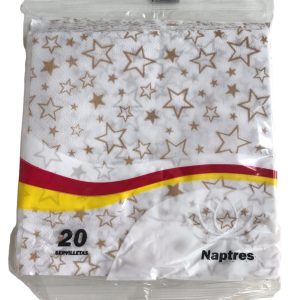 Servilleta Estrella Dorada x20