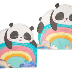 Servilleta de Panda y Arcoíris x12