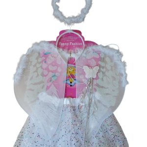 Set Angelito Alas Vincha Varita Tutu x1