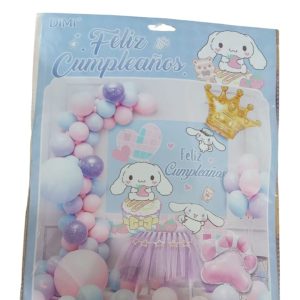 Set de Globos con Poster de Cinnamoroll x1