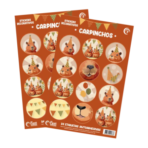 Sticker de Carpincho (Capibara) x24