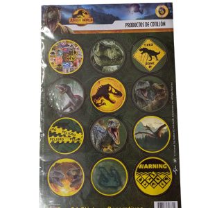 Stickers De «Jurassic World» 2 Planchas x12