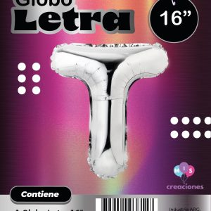 Globo Letra T Blister x1