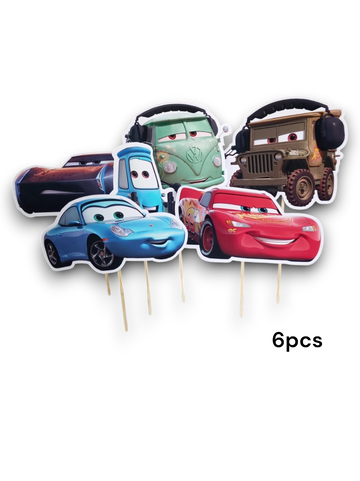 Topper Cars x6pcs - MIS Creaciones Mayorista