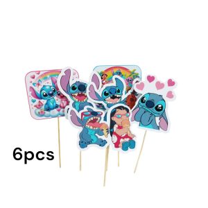 Topper Lilo y Stitch x6pcs