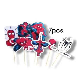 Topper Spiderman (Hombre Araña) x7pcs