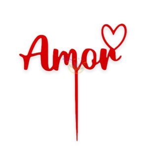 Topper de torta Amor  x 1 - Imagen 3