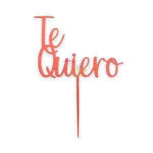 Topper de torta Te Quiero x 1 - Imagen 5