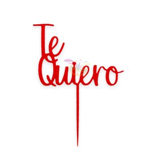 Topper de torta Te Quiero x 1 - Imagen 3