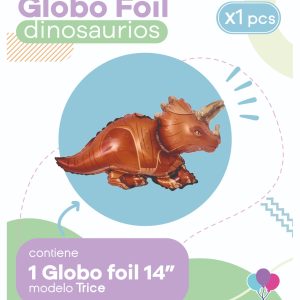 Globo Dino Trice 14" Blister x1