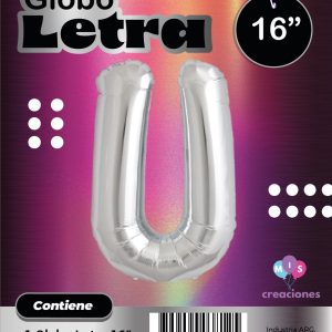 Globo Letra U Blister x1