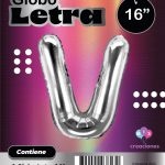 Globo Letra V Blister x1