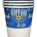 Vasos Polipapel Feliz Hanukkah x6